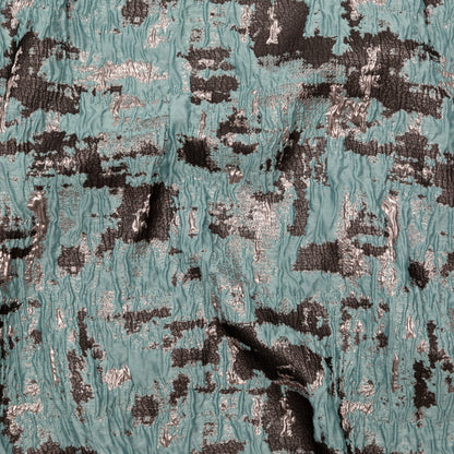 Mint Chocolate Chip Abstract Luxury Metallic Brocade
