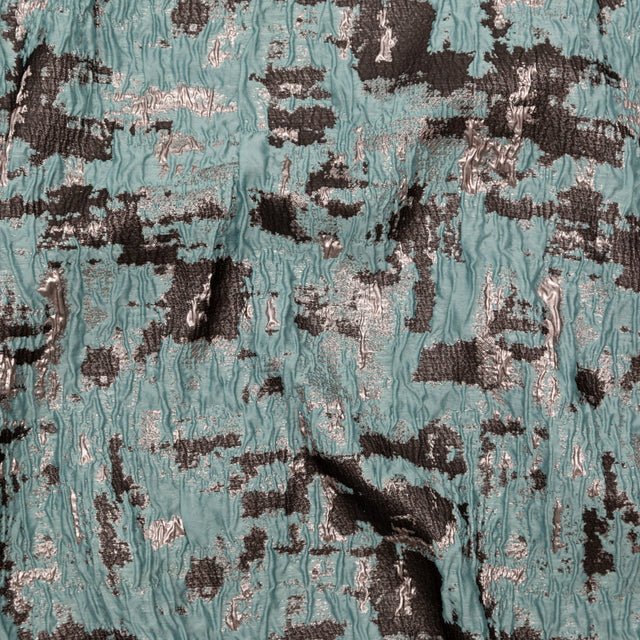 Mint Chocolate Chip Abstract Luxury Metallic Brocade