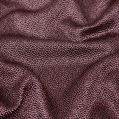 Metallic Pink on Black Abstract Luxury Brocade Full