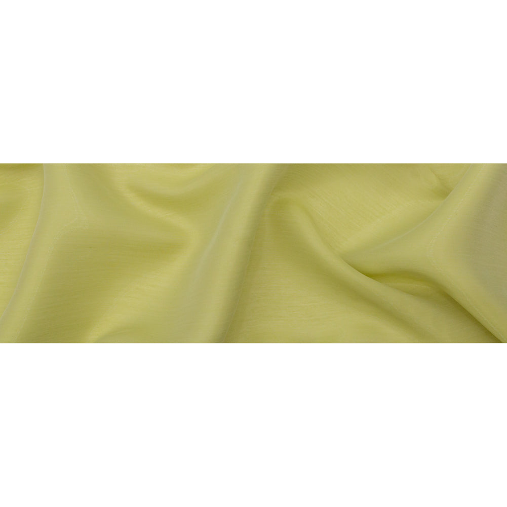 Luminous Citron Semi-Sheer Bridal Mikado Folded