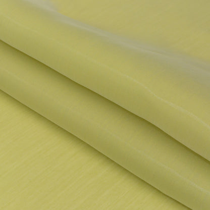 Luminous Citron Semi-Sheer Bridal Mikado Detail