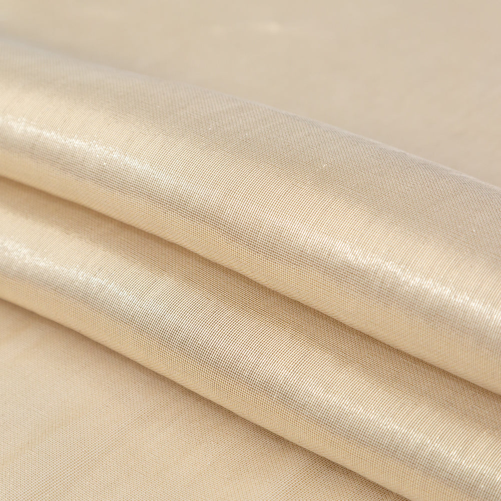 Metallic Pale Gold Woven Lame - Detail