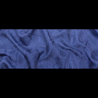 Luminous Royal Blue Double-Layer Organza Brocade - Folded