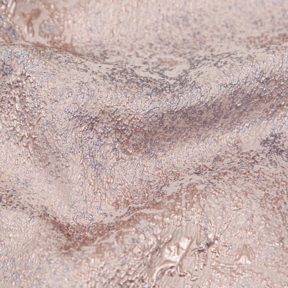Beige and Silver Abstract Luxury Metallic Brocade - Full