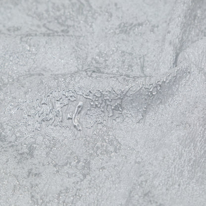 White and Silver Abstract Luxury Metallic Brocade - Full