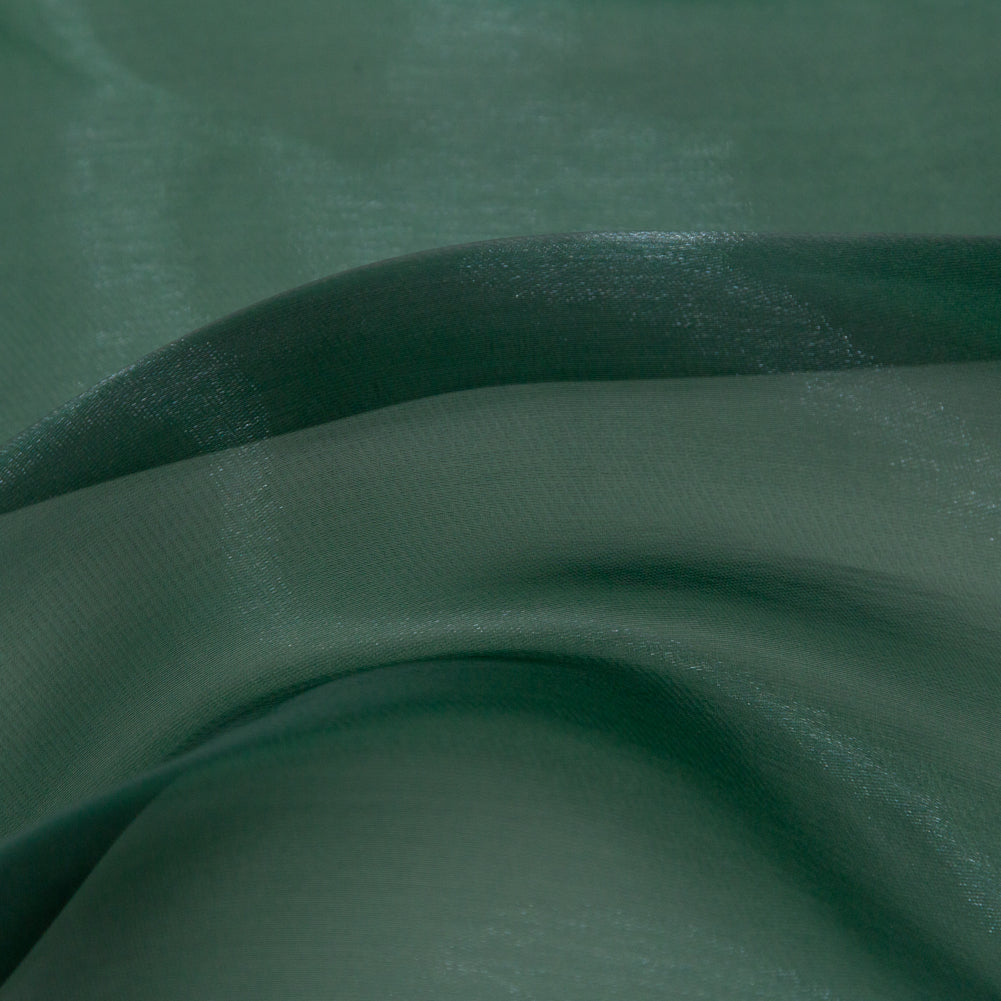 Iridescent Organza - Sleek Emerald Green Full