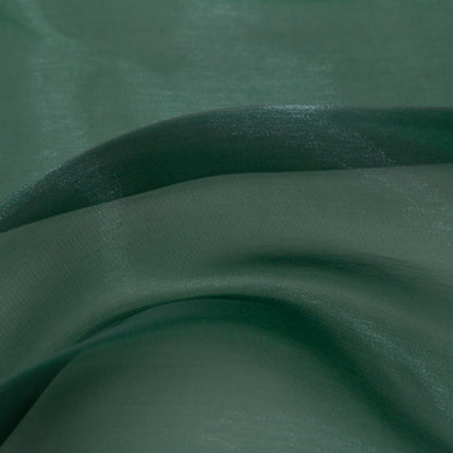 Iridescent Organza - Sleek Emerald Green Full