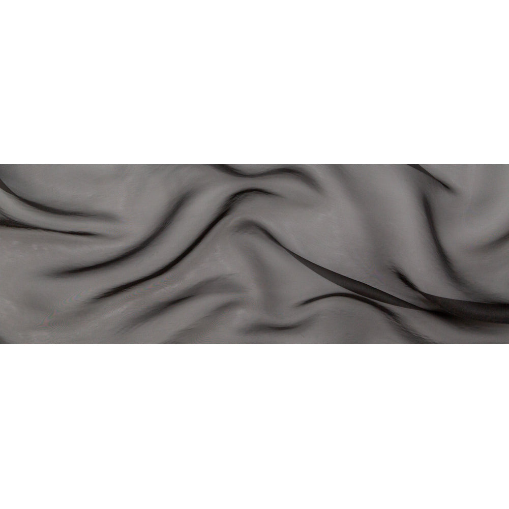 Stark Black Organza - Folded