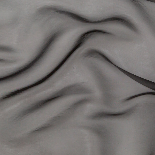 Stark Black Organza