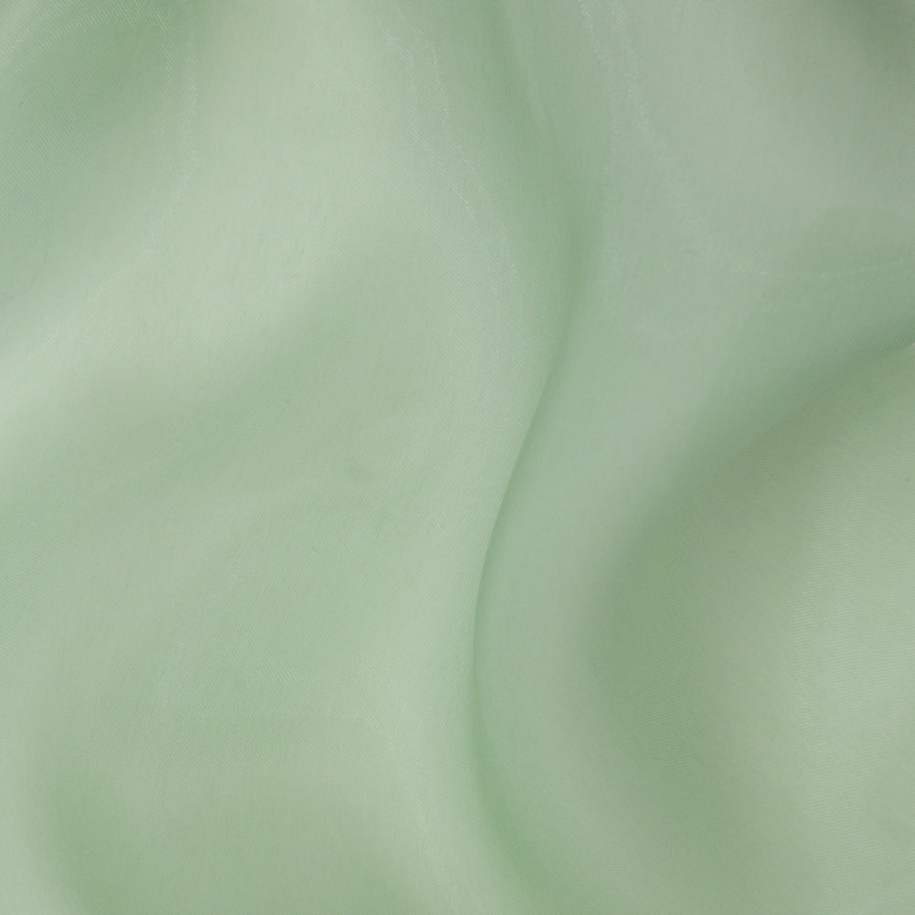 Luminous Mist Green Semi-Sheer Bridal Mikado