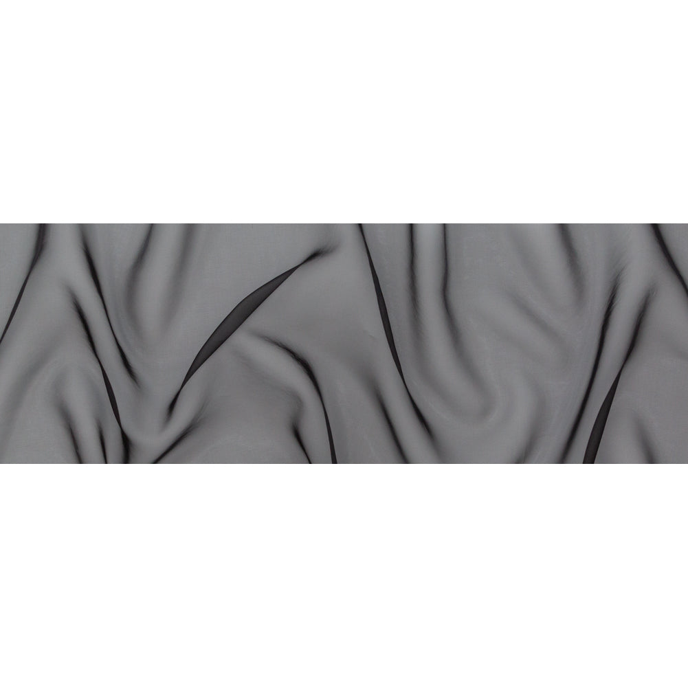 Shimmering Organza - Black - Julliette Collection Folded
