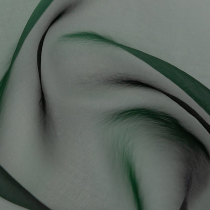 Shimmering Emerald and Black Iridescent Organza - Full