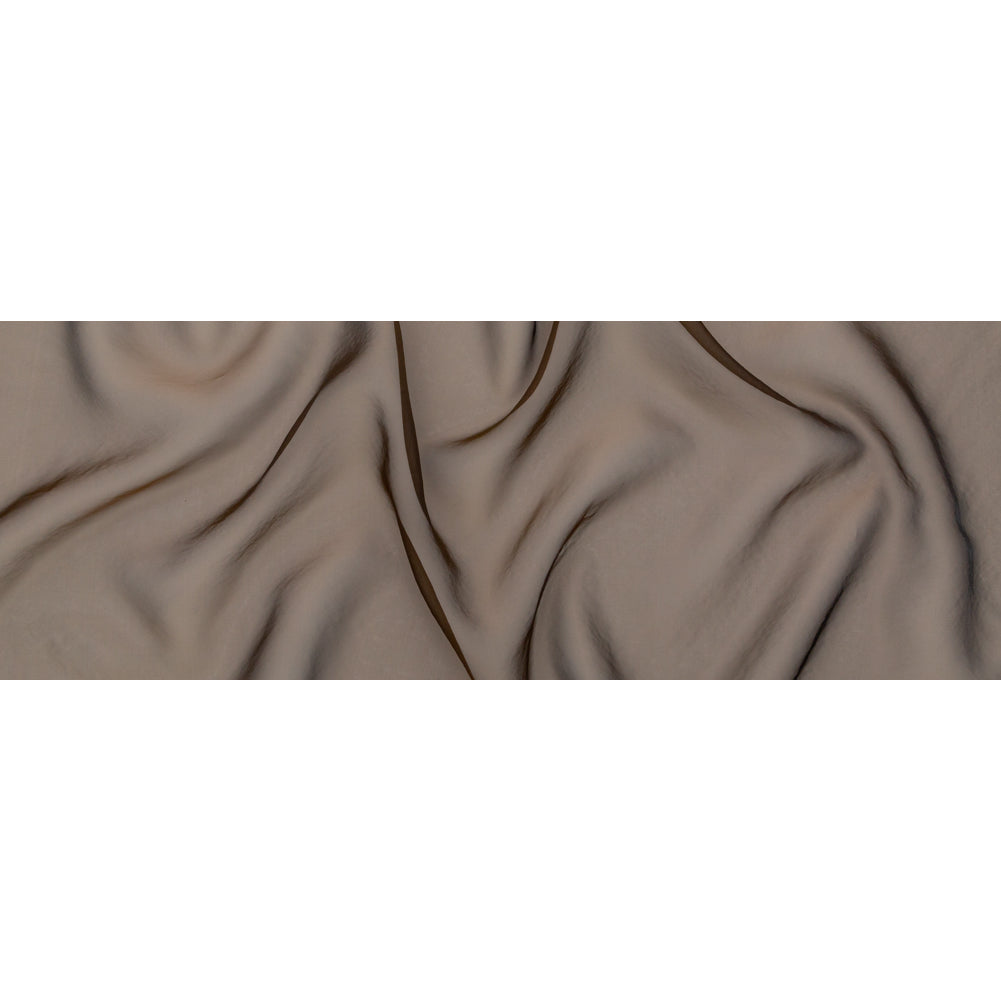 Shimmering Yellow and Brown Iridescent Organza - Folded
