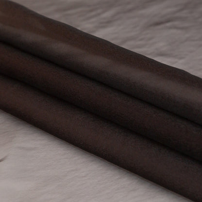 Shimmering Brown and Black Iridescent Organza - Detail