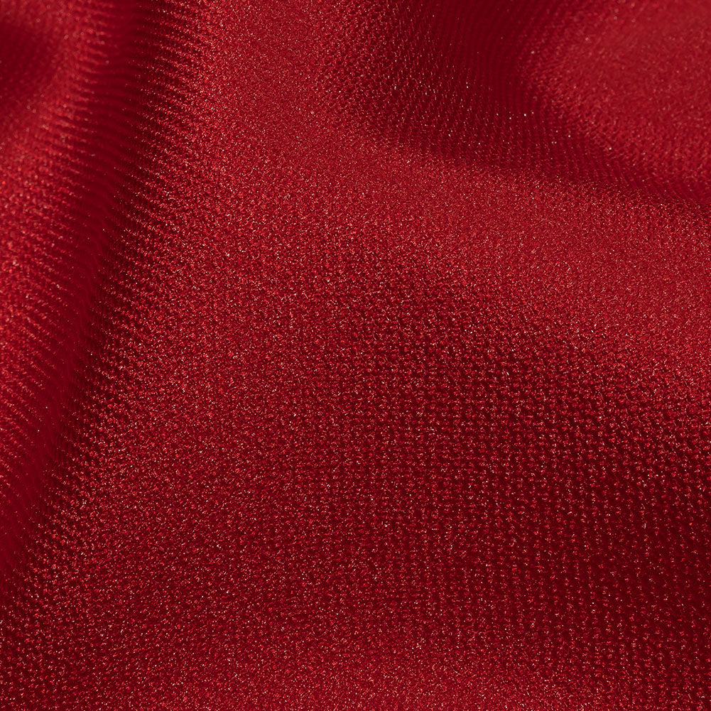 Kestrel Tango Red Novelty Polyester Pique - Folded