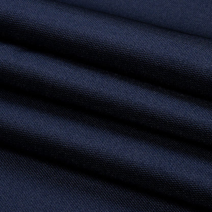 Novelty Polyester Pique - Navy - Kestrel Collection Folded