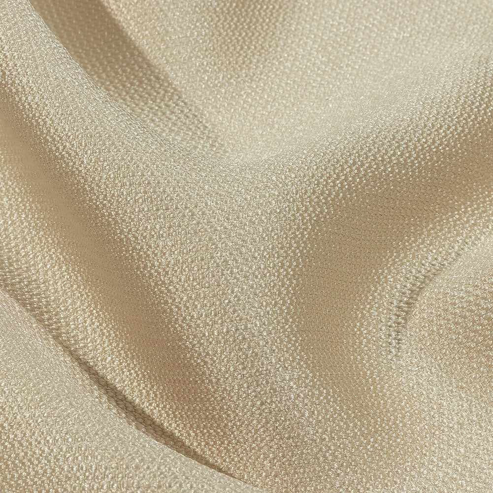 Kestrel Oatmeal Novelty Polyester Pique - Folded