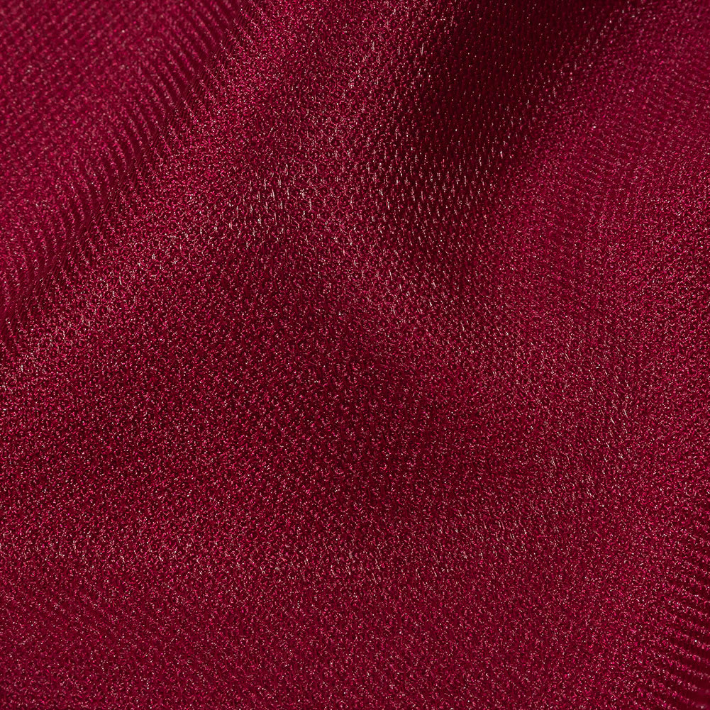 Novelty Polyester Pique - Cranberry Red - Kestrel Collection Folded