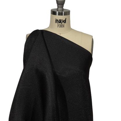 Kestrel Black Novelty Polyester Pique - Detail