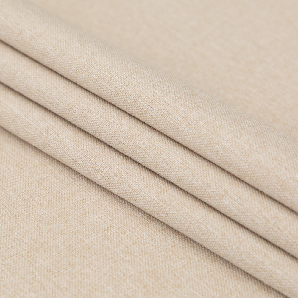 Light Natural Lightweight Polyester Canvas - Folded