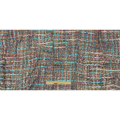 Viscose and Acrylic Chenille Tweed - Sky, Bronze Mist, and Magenta - Newcastle Collection Full