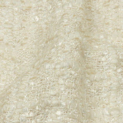 Viscose and Acrylic Chenille Tweed - Crystal Gray and Silver Coin - Newcastle Collection Folded
