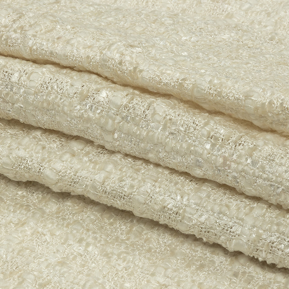 Viscose and Acrylic Chenille Tweed - Crystal Gray and Silver Coin - Newcastle Collection Full