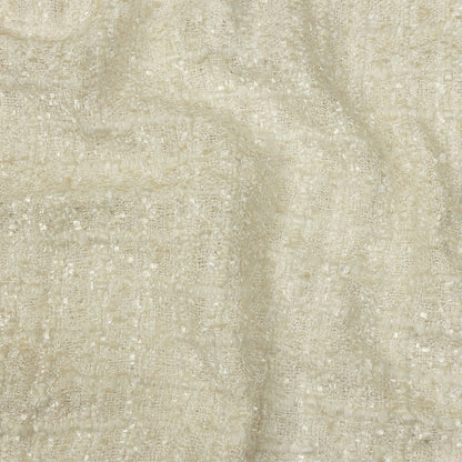 Viscose and Acrylic Chenille Tweed - Crystal Gray and Silver Coin - Newcastle Collection