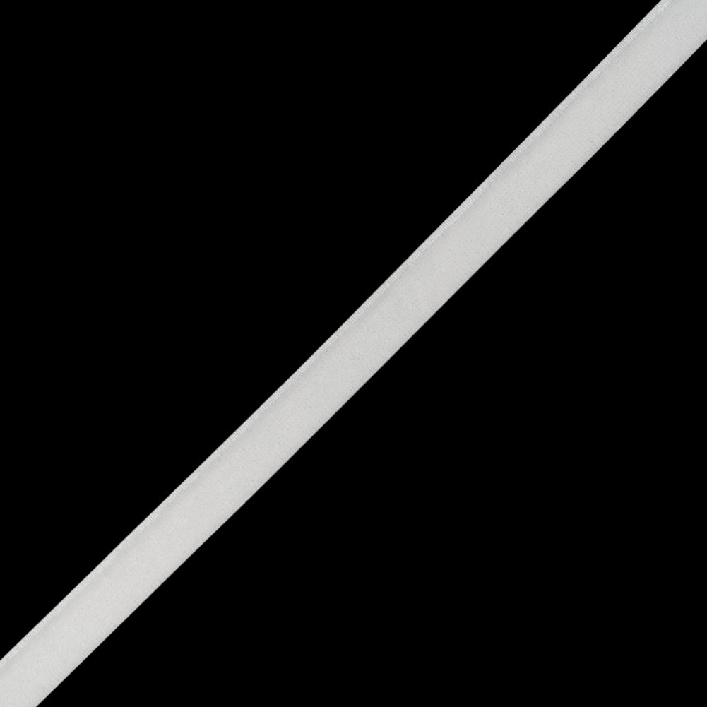 Stretch Velvet Ribbon Trim Made in Italy - 0.375" - Off White - Gislaine Collection