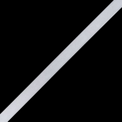 Double Faced Velvet Ribbon Made in Italy - 3/8" - White - Delphine Collection