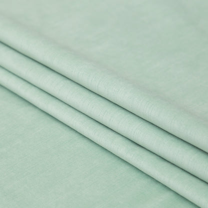 Neon Mint Velvet with Imitation Dupioni Backing - Folded