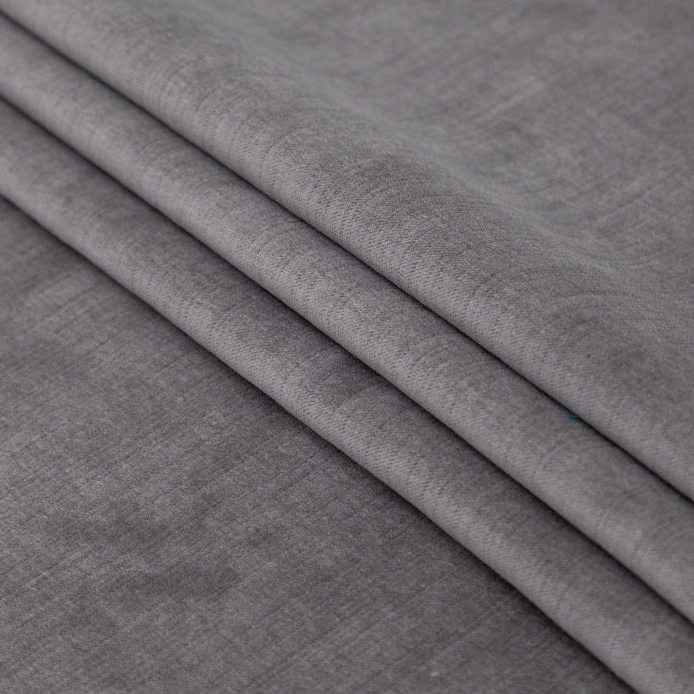 Nickle Velvet with Imitation Dupioni Backing Folded