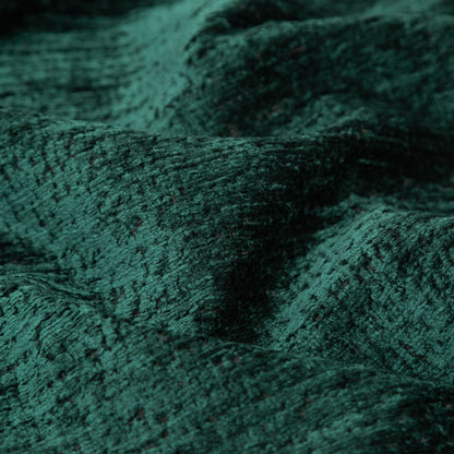 Emerald Polyester Upholstery Chenille Detail