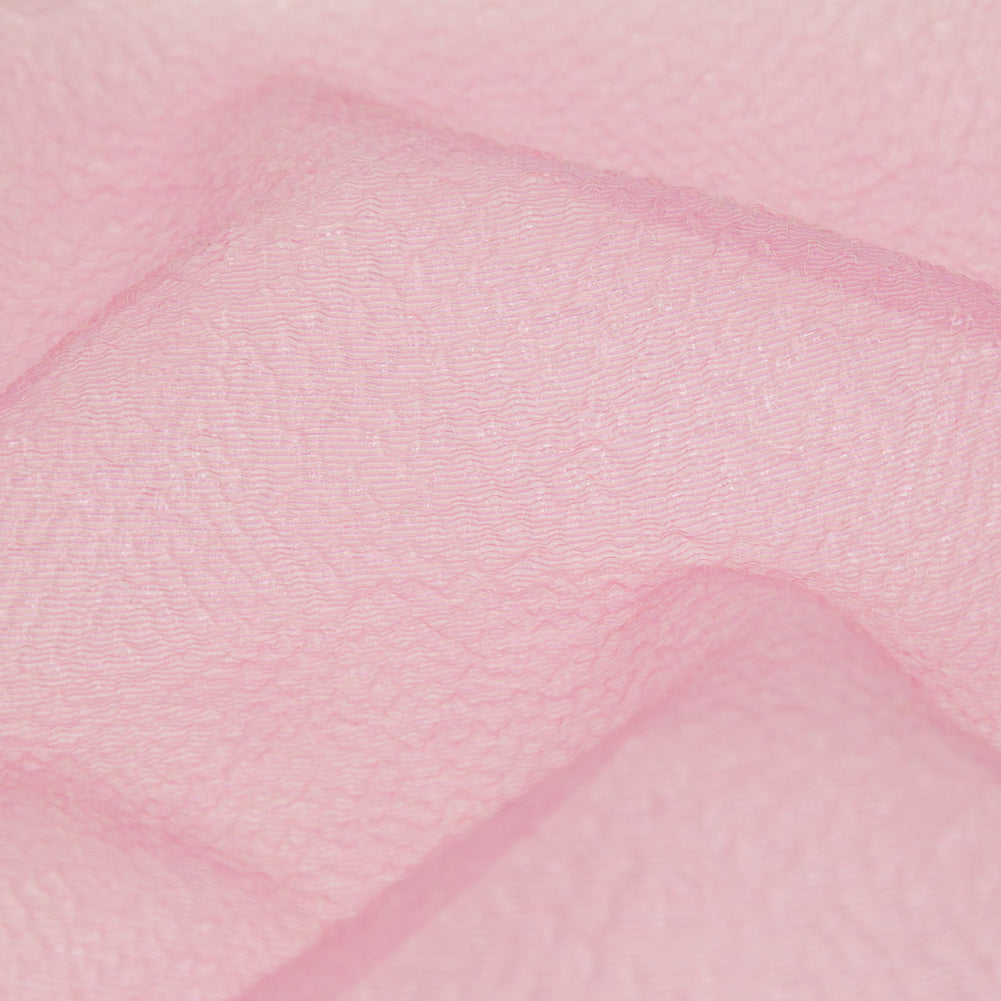 Metallic Pink Striped Bubble Wrap Organza Brocade - Full