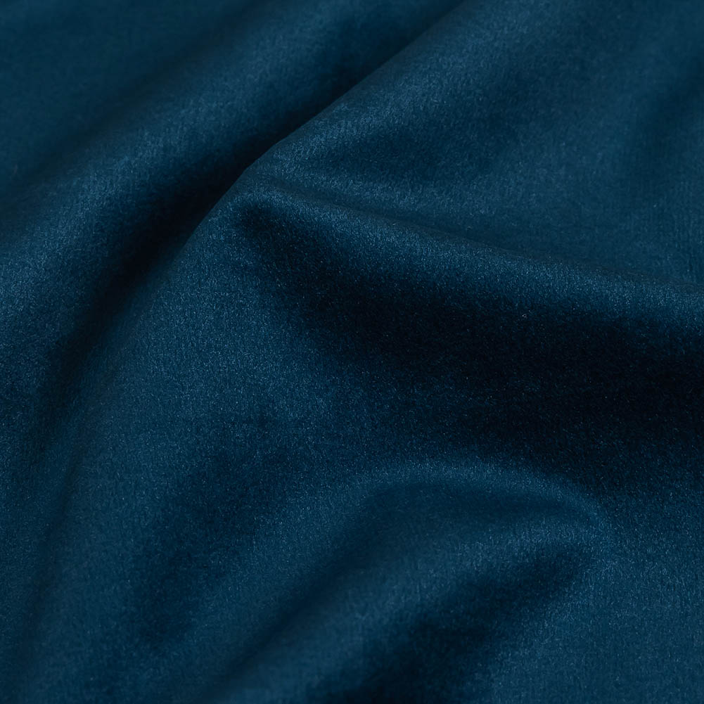 Deep Royal Creamy Polyester Velvet - Detail