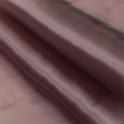 Radiant Windsor Wine Satin-Faced Twill Organza - Detail