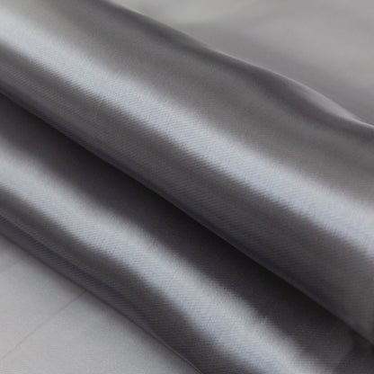 Satin-Faced Twill Organza - Radiant Charcoal Detail