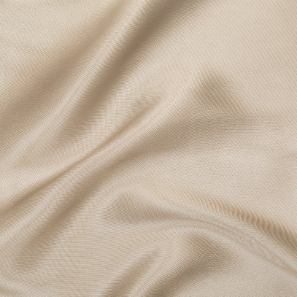 Luminous Champagne Satin-Faced Twill Organza