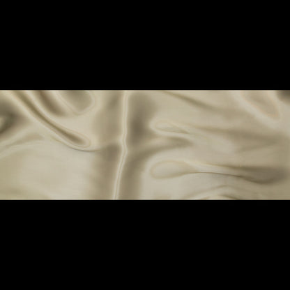 Luminous Light Olive Satin-Faced Twill Organza - Folded