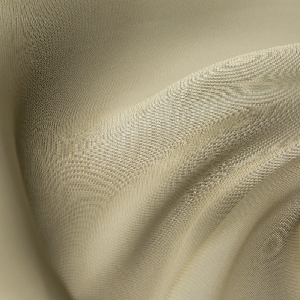 Luminous Light Olive Satin-Faced Twill Organza - Full