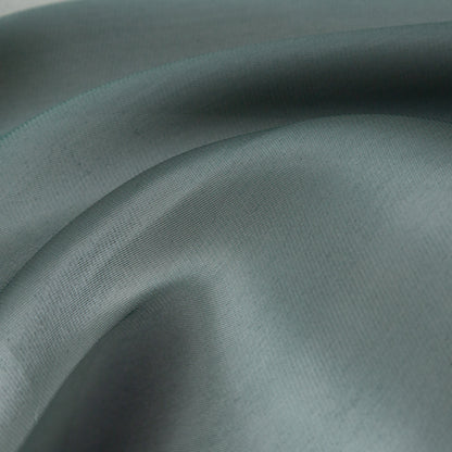 Luminous Hunter Green Satin-Faced Twill Organza - Full