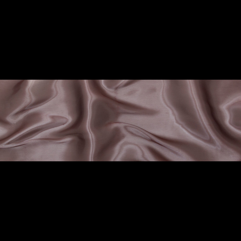 Luminous Wine Satin-Faced Twill Organza - Folded
