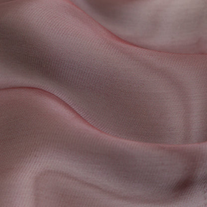 Luminous Wine Satin-Faced Twill Organza - Full