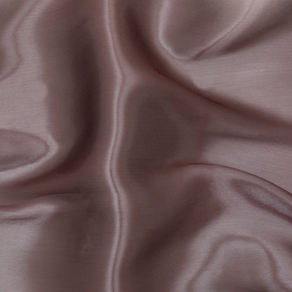 Luminous Wine Satin-Faced Twill Organza