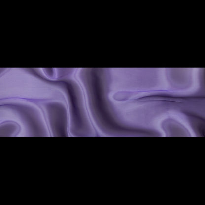 Luminous Purple Satin-Faced Twill Organza - Folded