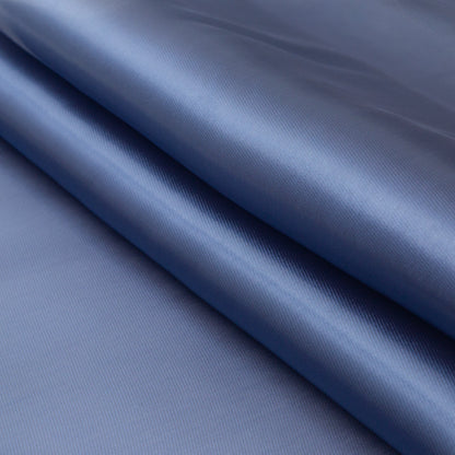 Luminous Colonial Blue Satin-Faced Twill Organza - Detail
