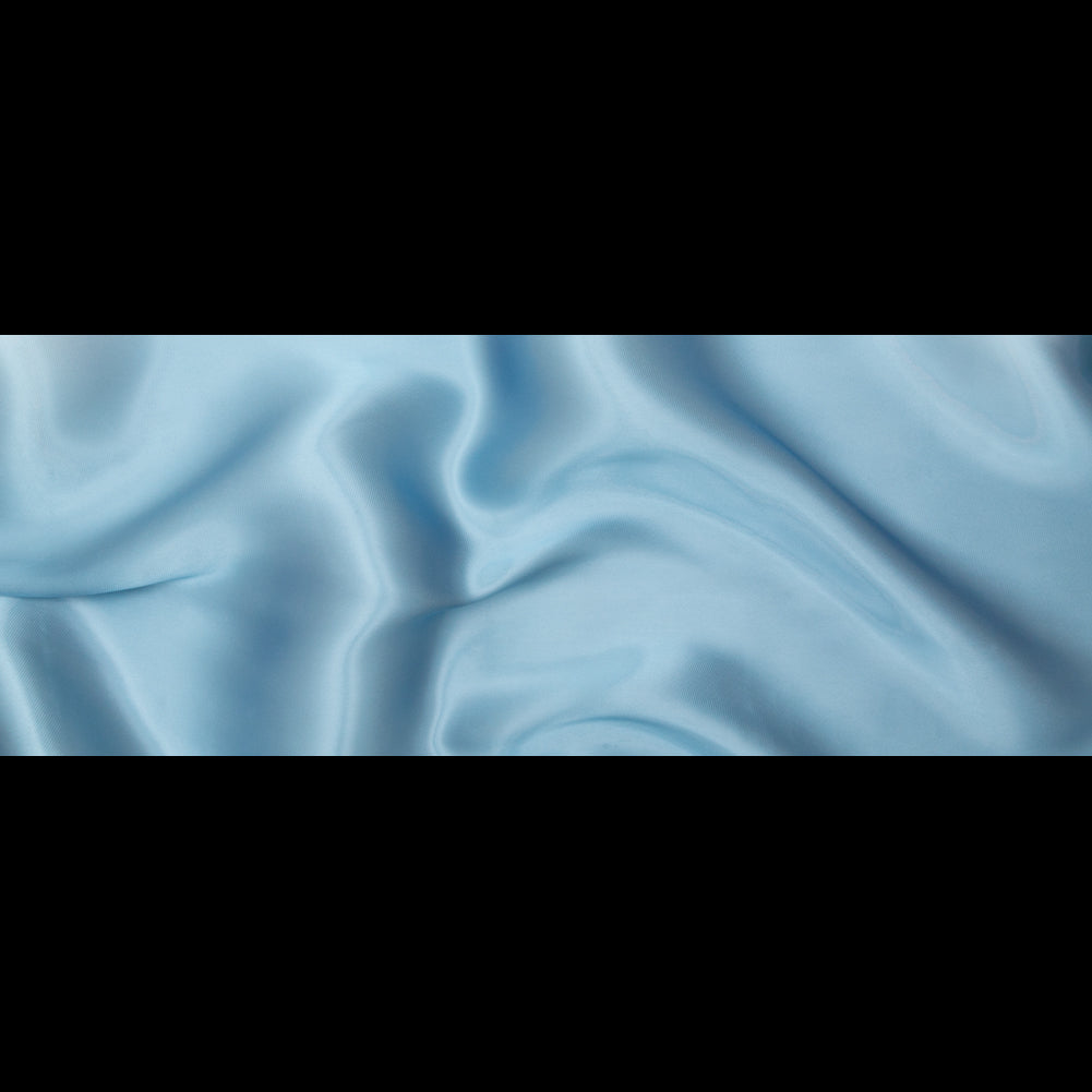 Satin-Faced Twill Organza - Luminous Aqua - Anise Collection Folded