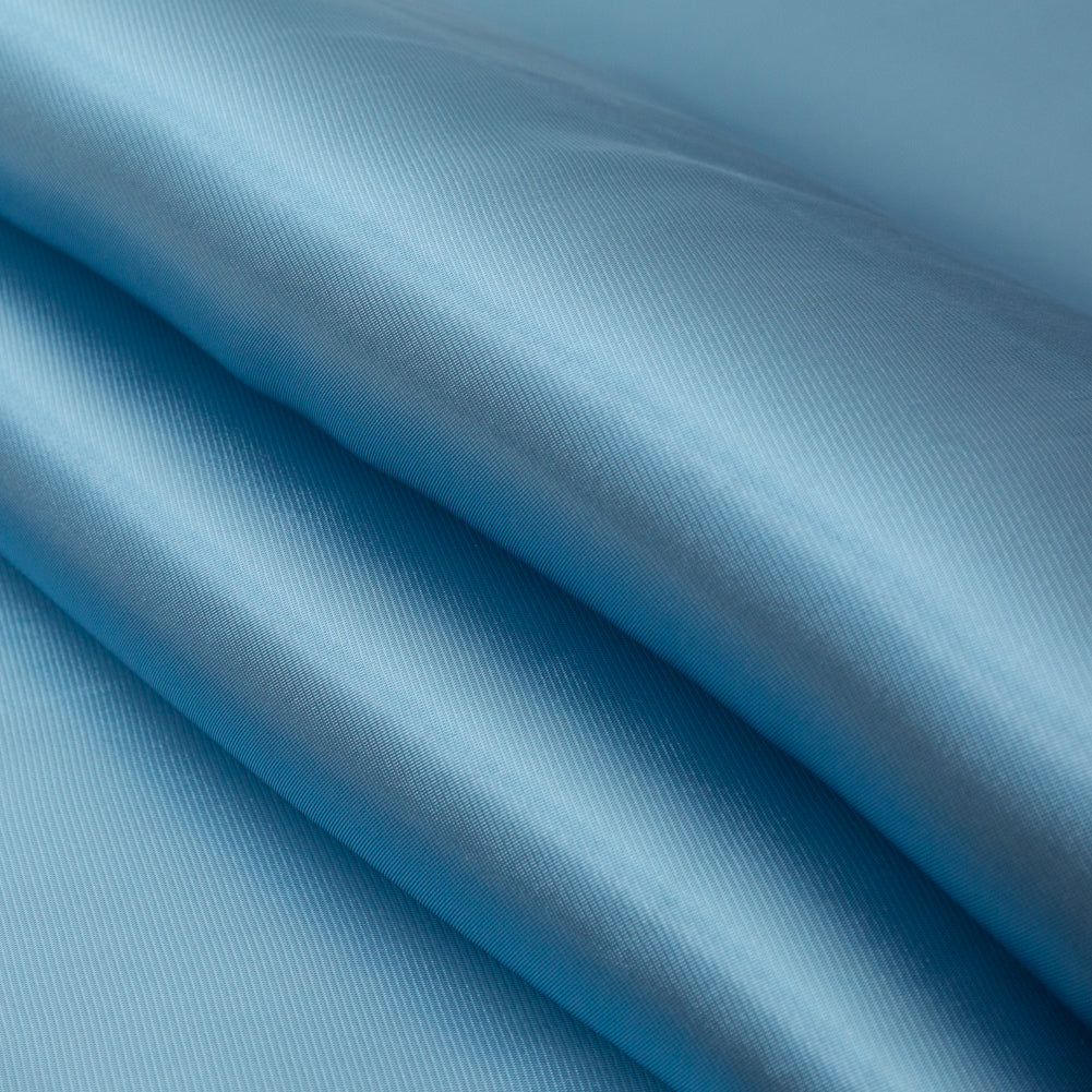 Satin-Faced Twill Organza - Luminous Aqua - Anise Collection Detail