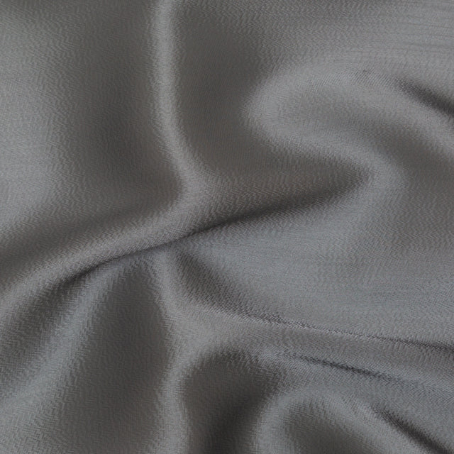Luminous Charcoal Satin-Faced Twill Organza