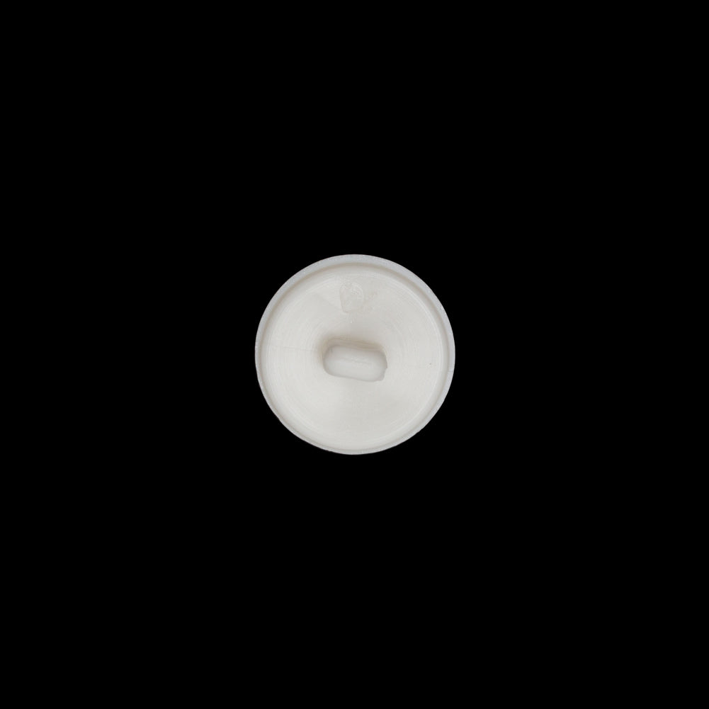 Italian Ivory Plastic Shank Button - 28L/18mm Detail